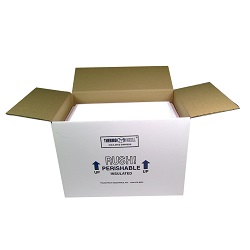 KNOCK DOWN BOX FOR THE 295F 
INSULATED FOAM COOLER          
(OUTER BOX) SOLD IN INCREMENTS 
OF 25