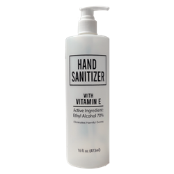 16oz Hand Sanitizer       W/Vitamin E 12/CS