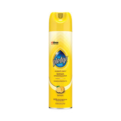 PLEDGE Furniture Polish,  Lemon, 9.7 oz Aerosol Spray, 