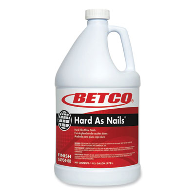 BETCO-Hard As Nails Floor 
Finish,1 gal Bottle, 4/Carton