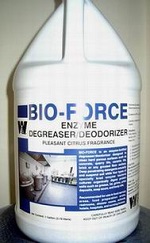 BIO-FORCE ENZYME BASED FLOOR
Cleaner &amp; Deodorizer 
RINSE FREE  55GAL/DRUM