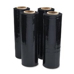 Opaque Hand Stretch Film Black 18&quot;X1500&#39; 80 gauge