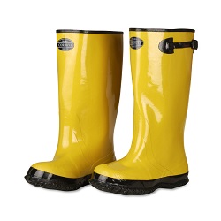 Rubber Boots 17&quot; Over Shoe 
Yellow Size 12