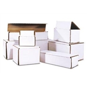 5 X 5 X 2&quot; WHITE CORRUGATED
MAILER 50/BDL