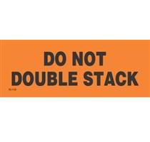 #DL1122 2 x 6&quot; Do Not Double
Stack (Orange/Black) Label
