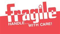 #DL1160 3 x 5&quot; Fragile Handle with Care Label