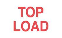 #DL1210 3 x 5&quot; Top Load Label
(Red/White)