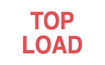 #DL1210 3 x 5&quot; Top Load Label (Red/White)