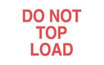 #DL1220 3 x 5&quot; Do Not Top Load Label (Red/White)