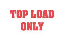 #DL1370 3 x 5&quot; Top Load Only Label (Red/White)