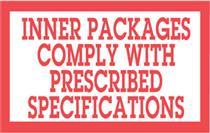 #DL1810 3 x 5&quot; Inner Packages Comply with Prescribed Specs.