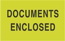 #DL2141 3 x 5&quot; Documents Enclosed Label