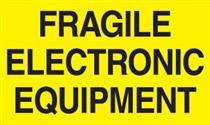 #DL2441 3 x 5&quot; Fragile
Electronic Equipment Label