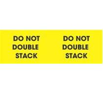 #DL3101 3 x 10&quot; Do Not Double Stack (Yellow/Black) Label