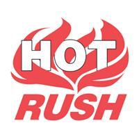 #DL3193 4 x 4&quot; Hot Rush (Flames) Label