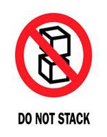 #DL4080 3 x 4&quot; Fragile Do Not
Stack (Boxes) Label