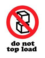 #DL4140 3 x 4&quot; Do Not Top Load Label