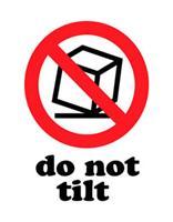 #DL4220 3 x 4&quot; Do Not Tilt Label