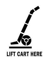 #DL4340 3 x 4&quot; Lift Cart Here (Cart) Label
