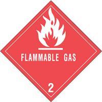 #DL5070 4 x 4&quot; Flammable Gas
- Hazard Class 2 Label