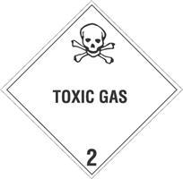 #DL5110 4 x 4&quot; Toxic Gas -
Hazard Class 2 Label