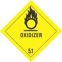 #DL5160 4 x 4&quot; Oxidizer -
Hazard Class 5 Label
