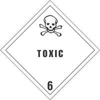 #DL5181 4 x 4&quot; Toxic - Hazard
Class 6 Label