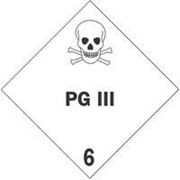 #DL5201 4 x 4&quot; PDIII - Hazard Class 6 Label
