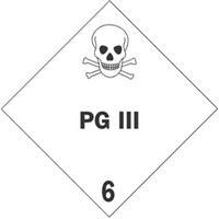 #DL5201 4 x 4&quot; PDIII - Hazard
Class 6 Label