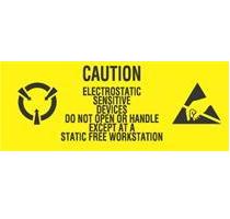 #DL9060 1 x 2 1/2&quot; Caution
Electrostatic Sensitive
Devices- Do Not Open Label