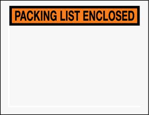 6 1/2 x 5 &quot; Panel Face Packing List Envelope