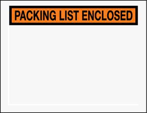 6 1/2 x 5 &quot; Panel Face
Packing List Envelope
(1000/Case)