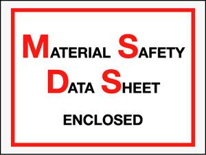 6 1/2 x 5&quot; Material Safety Data Sheet Envelope