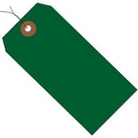 5 1/4X2 5/8 GREEN PREWIRED 13 Pt. Shipping Tags -