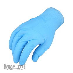 Blue Select Nitrile 4 mil  Powder Free FDA Glove (LARGE) 