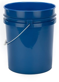 &quot;Blue&quot; 5 Gallon Open Head
Food Grade Pails w/Handles