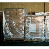 51 x 49 x 73&quot; 3 Mil Clear Pallet Covers/Bin Liners