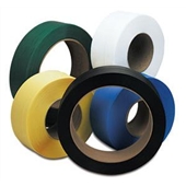 Green Polyester Strapping  
5/8&#39; X .030 x 4,600&#39;1100#    
28 Coils/Skid