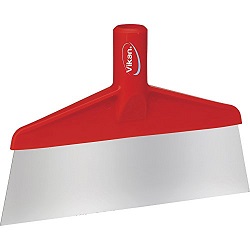 10&quot; STAINLESS STEEL FLOOR SCRAPPER / RED