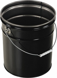 5 Gallon Metal Pail Seconds
Unlined Black