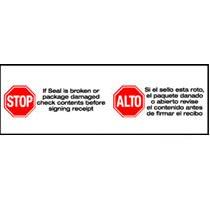 2&quot; x 1000 yds. 2.0 Mil
Stop?Alto... Pre-Printed
Carton Sealing Tape (6/Case)