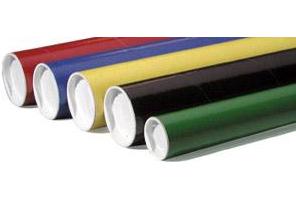 COLORED MAILING TUBES