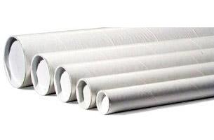 2 1/2&quot; x 24&quot; White
Mailing Tubes with Caps