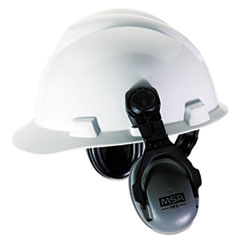 HPe Cap-Mounted Earmuffs, 27nrr, Gray/black