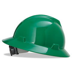 V-Gard Full-Brim Hard Hats, Ratchet Suspension, Size 6 1/2