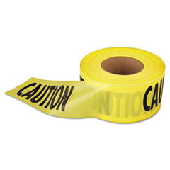 Caution Barricade Tape, &quot;caution&quot; Text, 3&quot; X 1,000 Ft,