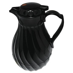 Poly Lined Carafe, Swirl
Design, 64oz Capacity, Black