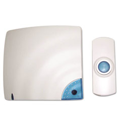 Wireless Doorbell, Battery Operated, 1.38w X 0.75d X