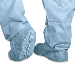 Polypropylene Non-Skid Shoe Covers, Large, Blue, 100/box