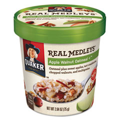 Real Medleys Oatmeal, Apple
Walnut Oatmeal+, 2.64 Oz Cup,
12/carton